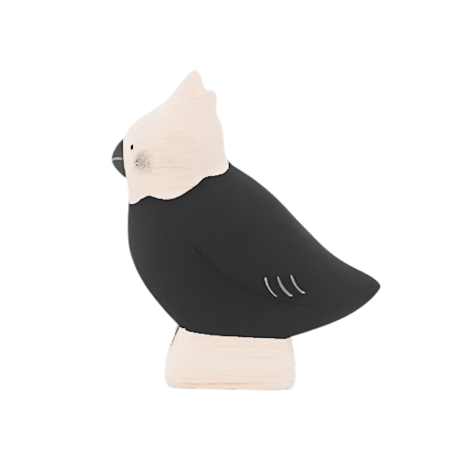 Wooden cockatiel
