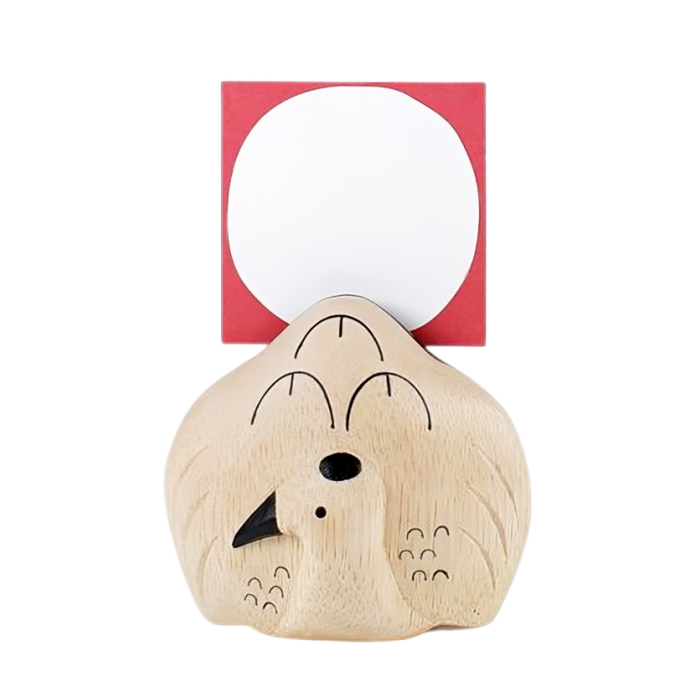 Wooden crane - cardholder