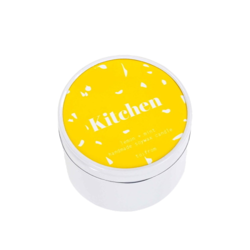Kitchen candle / lemon & mint