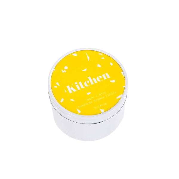 Kitchen candle / lemon & mint