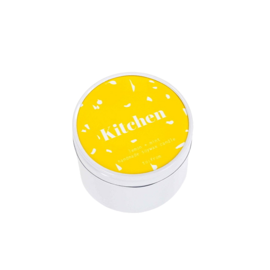 Kitchen candle / lemon & mint