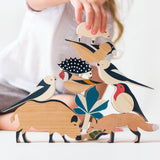 Hillside forest animals